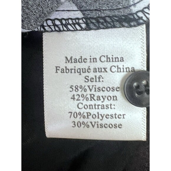 Porridge Clothing Anthropologie Black Polka Dot Tie Waist Button Shirt Sz XS - Picture 5 of 6